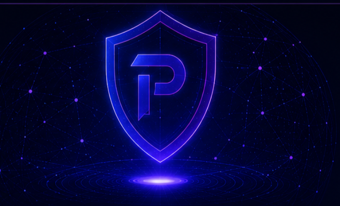 Paravant Risk Group shield emblem over a digital network field